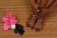 Stretches and Moisturizing the Feet